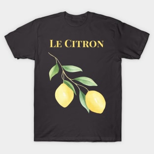 Le Citron Lemon Graphic with French word T-Shirt